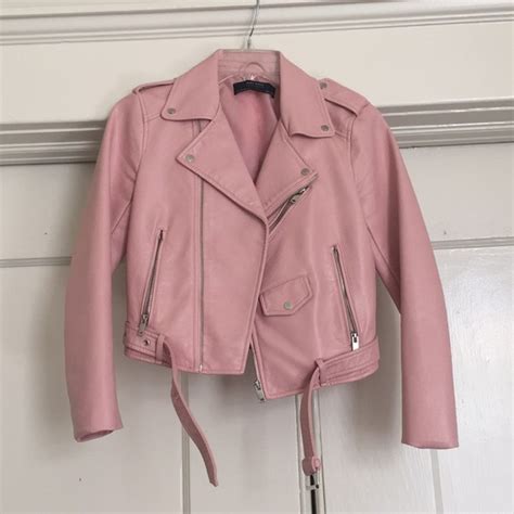 Pink Motorcycle Jacket - Jackets