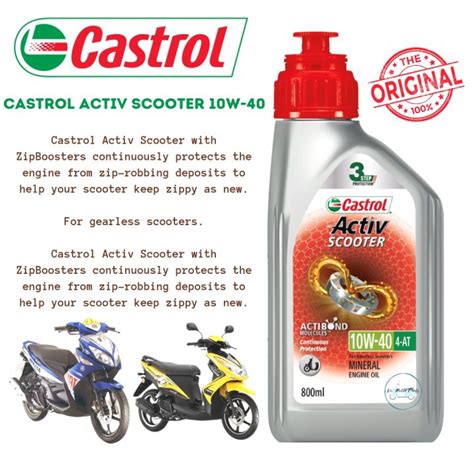 Castrol Activ Scooter W At Ml Engine Oil Scooter Castrol At