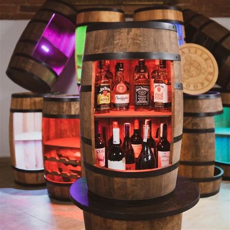 Creative Cooper Tonneau En Bois Casier Vin Meuble Rangement Bouteille