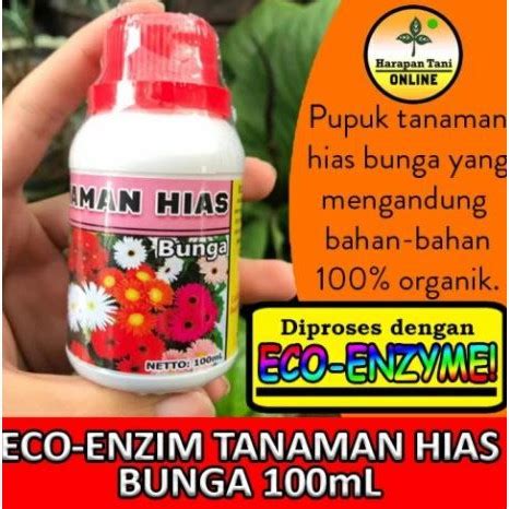 Pupuk Eco Enzyme Tanaman Hias Bunga Ml Pembungaan Organik