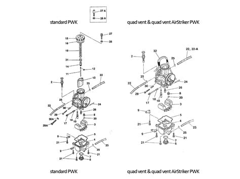 Keihin Be Carb Parts Diagram Keihin Fcr Carburetor Parts Dia