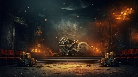 Gritty Cinematic Backdrop A Luxurious And Elegant 3d Rendering Of A