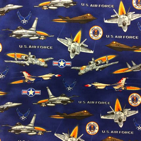 Air Force Airplane Fighter Jet Army United States Usa Cotton Quilt