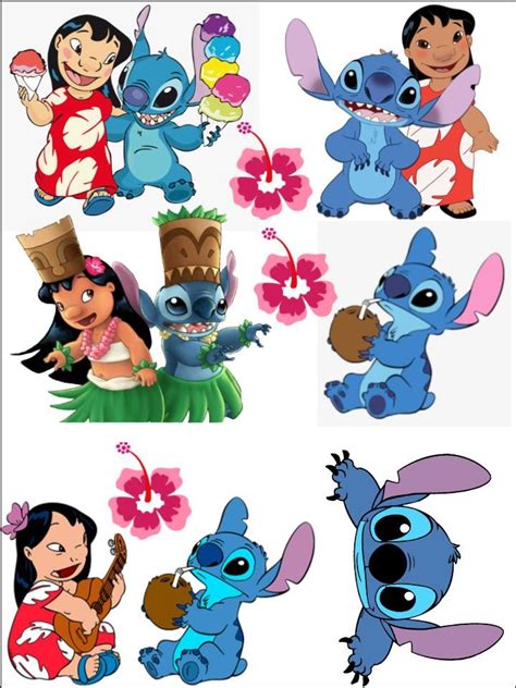 Topo De Bolo Festa Tema Lilo E Stitch CEA In 2024 Birthday Cake