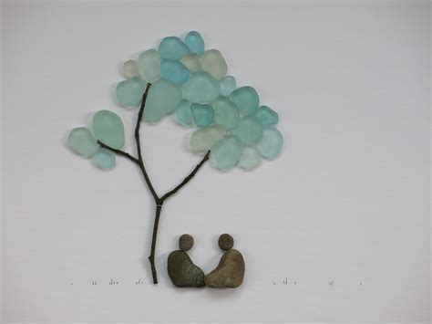 Pebble And Sea Glass Art By Maine Artist M Mcguinness Sea Glass Crafts Sea Glass Art