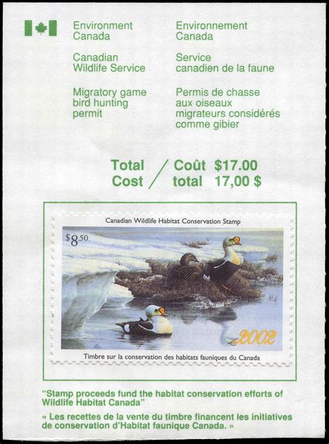 Buy Canadian Wildlife #FWH18a - King Eider Duck (2002) $8.50 | Vista Stamps