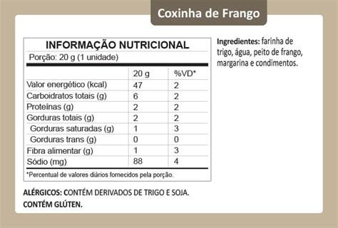 Coxinha De Frango Litoral Congelados Gourmet