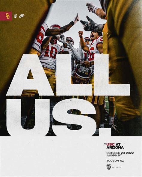 Usc Football Design Poster Sports Graphic Design Inspiration