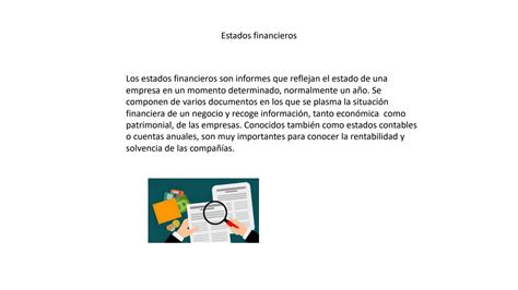 SOLUTION Estados Financieros Elementos Que Lo Integran Studypool