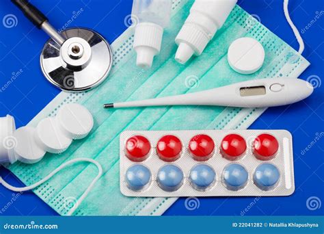 Set For Flu Treatment Stock Photography - Image: 22041282