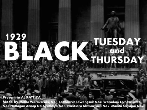 Black Thursday And Black Tuesday