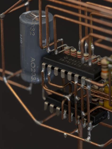 The Electronic Components Are Connected To Each Other By Copper Wires