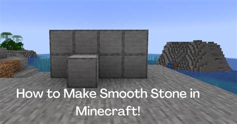 How To Make Smooth Stone In Minecraft Set Ready Game