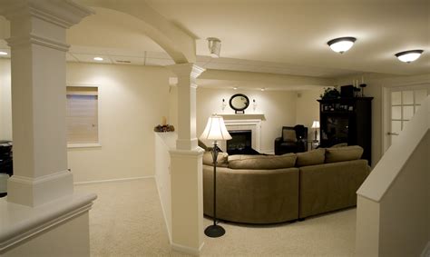 Basement with Fireplace – M.E.B. Construction Co