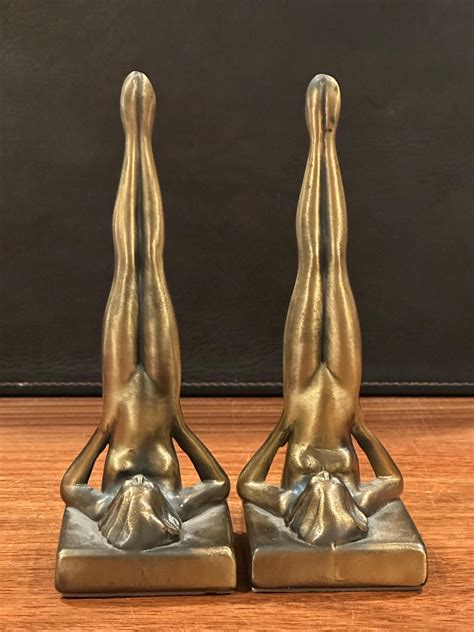 Pair Of Nude Nymph Reproduction Art Deco Bookends By Sarsaparilla Deco Design For Sale At 1stDibs