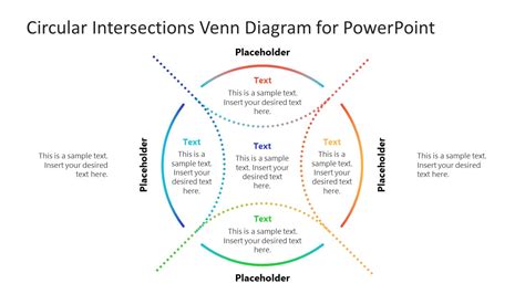 Circular Intersections Venn Diagram For Powerpoint