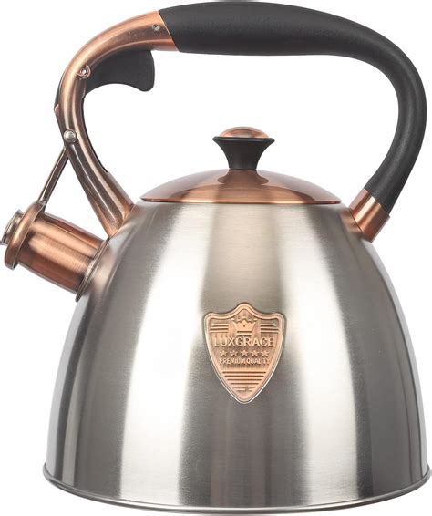 Luxgrace Tea Kettle 29 Quart Kettles Stovetop Whistling Teapot