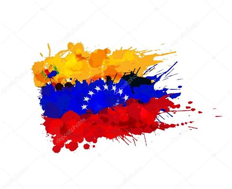 Flag of Venezuela made of colorful splashes ⬇ Vector Image by ...