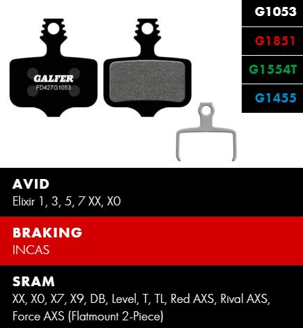 Klocki Avid Elixir Xx X Sram Xx X X X Db Level