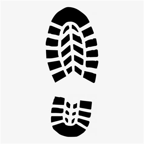 Org Male Shoe Footprint Vector Clip Art Shoe Sole Clipart Transparent