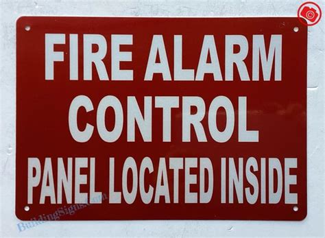 Fire Alarm Control Panel Located Inside Sign Hpd Signs The Official Store