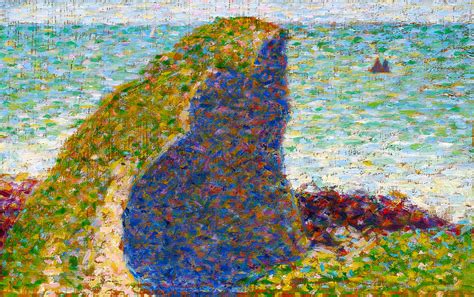 Study For Le Bec Du Hoc Grandcamp Digital Art By Georges Seurat Fine