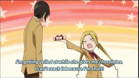 Tsuda Valentines Seitokai Yakuindomo Teacher Funny Anime Moment