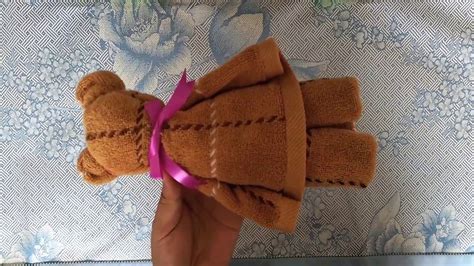 How To Fold A Teddy Bear Using Toweleasy Diy Youtube