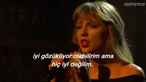 taylor swift all too well 10 minute version türkçe çeviri YouTube