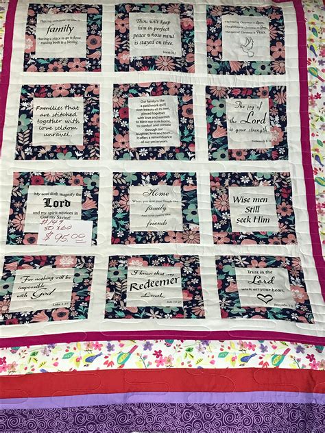 Religious Bible Verse Handmade Quilt Etsy