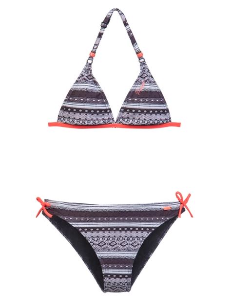 Bikini Protest Girls Nici Triangle Jr True Black Outdoorsupply Co Uk