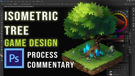 Isometric Tree Tutorial For Game Design Time Lapse And Commentary Youtube