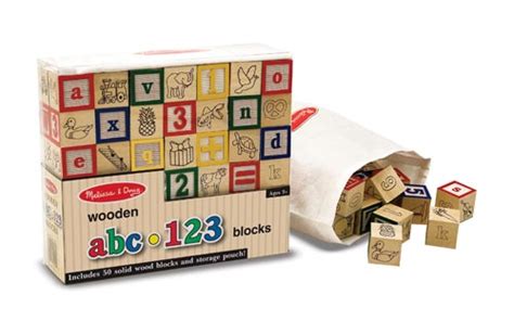 Wooden abc/123 Blocks – Learning And Sensory