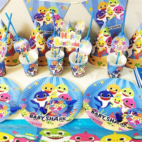 Beauenty Baby Shark Party Supplies Set Baby Shark Themed Birthday