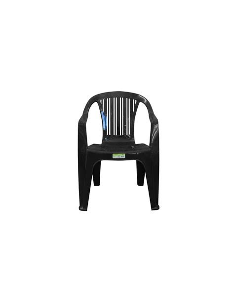 Garden Life Sillon Titan Plastico Negro Super Reforzado