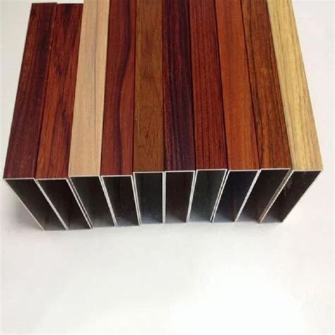 Aluminium Brown Sublimation Process Wood Finish Powder Coating Service