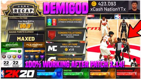 New Nba K Demigod Badge Glitch K Mypoints Per Game