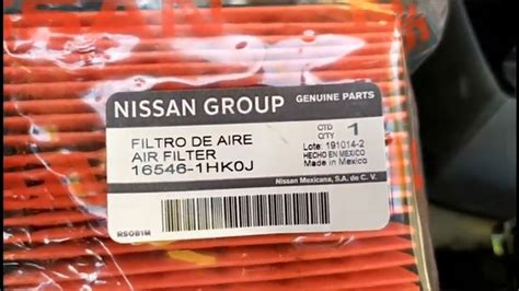 Cambiar Filtro De Aire Nissan March 2013 Oem 1 6 L YouTube