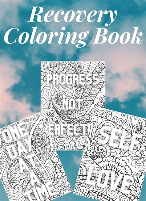 Printable Recovery Coloring Book Pages Steps Mindfulness Etsy Israel