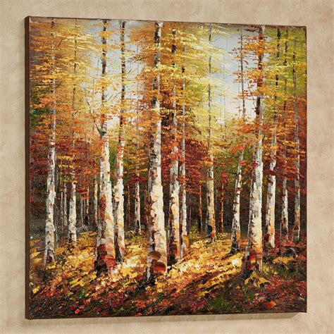 Burst Of Autumn Handpainted Canvas Wall Art