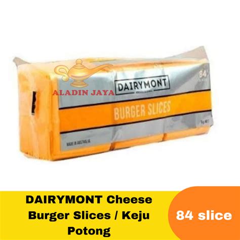 Jual DAIRYMONT Cheese Burger Slices Keju Potong 1kg 84 Slices