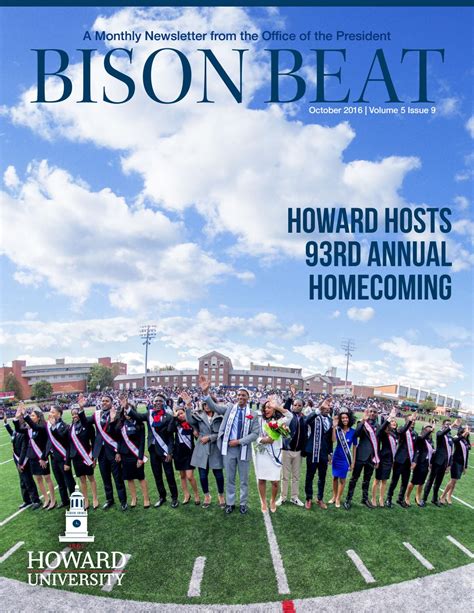 Howard Bison Beat October 2016 by Howard University - Issuu