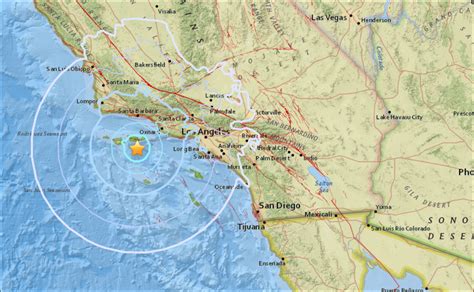 Los Angeles Earthquake Fault Map