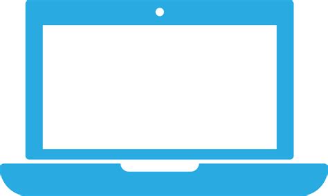 Blue Laptop Vector Icon - [Free Download] - (SVG and PNG)