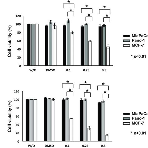 P53 Mutated Human Pancreatic Cancer Miapaca 2 And Panc 1 Cells Respond