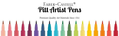 Set 6 Marcadores Punta Pincel Faber Castell Pitt Artist Pens Brush