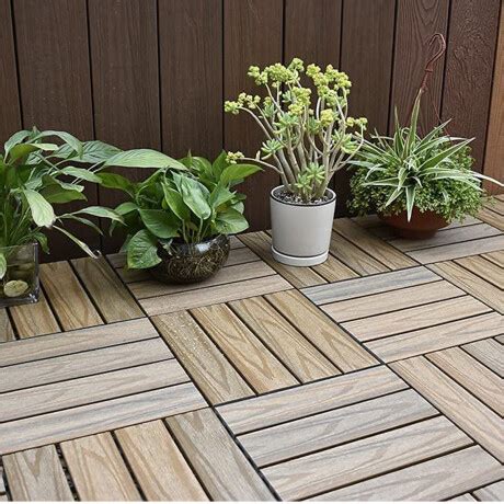 Baldosas Wpc Deck Pvc Encastrable Simil Madera Decoration Off