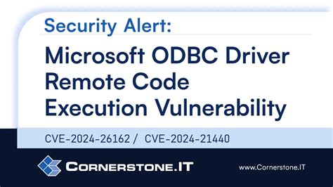 Microsoft Odbc Driver Remote Code Execution Vulnerability Cve