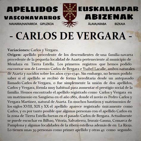 Carlos De Bergara Carlos De Vergara Apellidos Vasconavarros