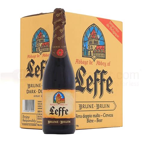 Leffe Brune Premium Belgian Lager Beer Bottle 6 X 750 Ml 6 5 ABV